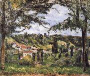 village scenery Paul Cezanne